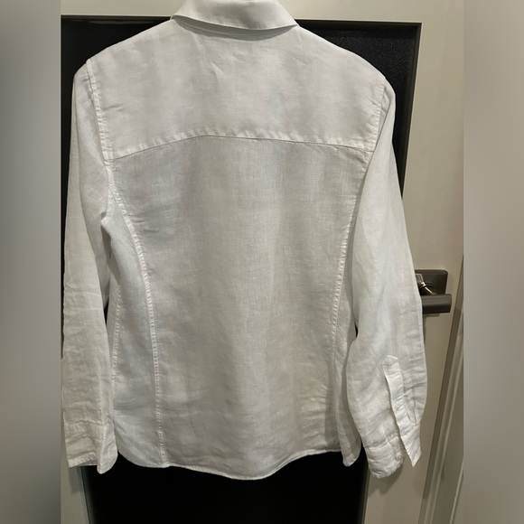 J. Crew Wren linen  shirt in Baird McNutt Irish linen Size 2. NWOT - Picture 5 of 8